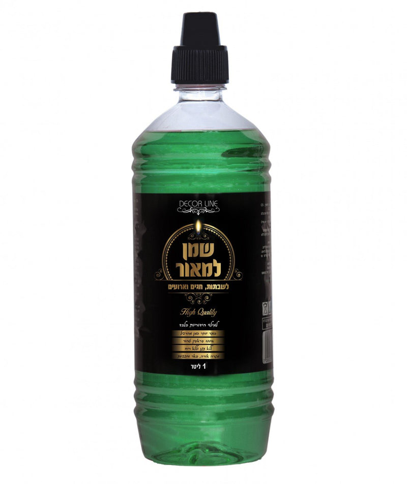 שלהבת - שמן למאור - שמן פראפין - SHALHEVETLIGHT - PARAFIN OIL - ירוק