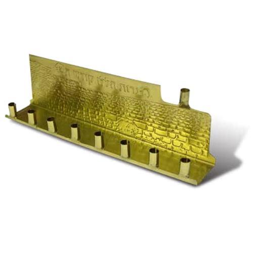 Gold Tin Menorah